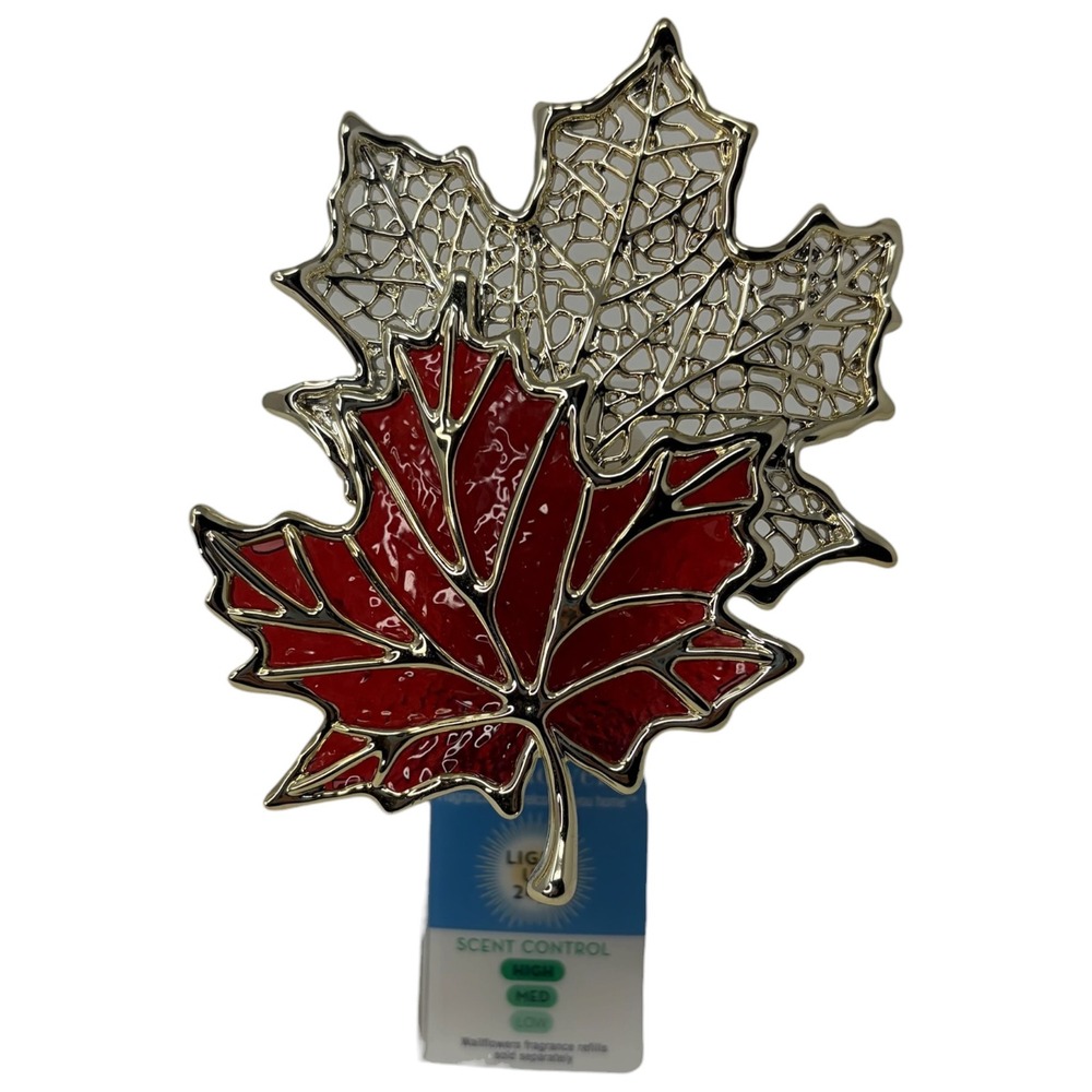 Bath & Body Works Wallflowers Maple Leaf Plug In Night Light Scent Control NWT